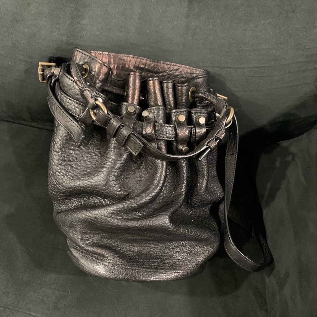 Alexander Wang Large Diego Bucket Bag In Black